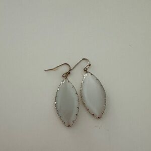 Elegant White Drop Earrings